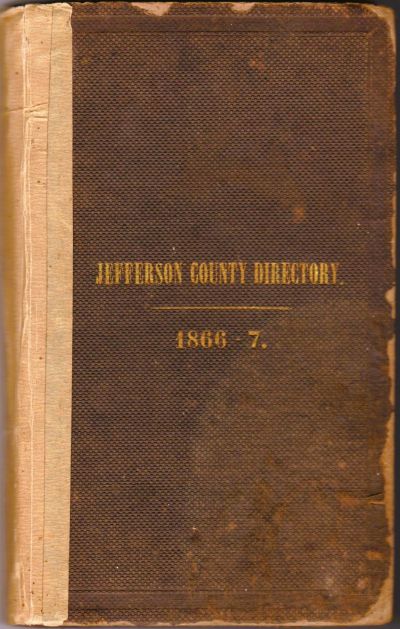 1866-1867 Jefferson County Directory cover vertical