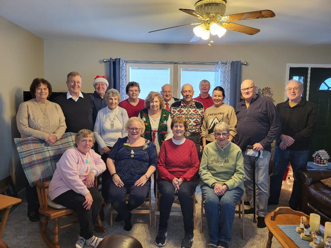 Image of a group of our members at annual Christmas party
